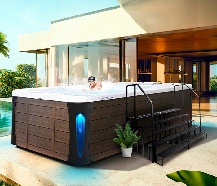 Calspas hot tub being used in a family setting - Bethlehem