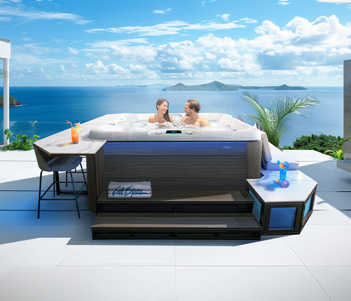 Calspas hot tub being used in a family setting - Bethlehem